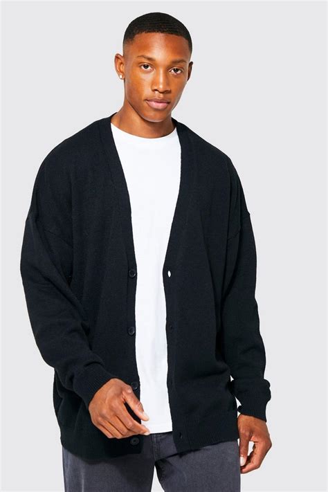 mens oversized cardigan